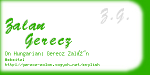 zalan gerecz business card